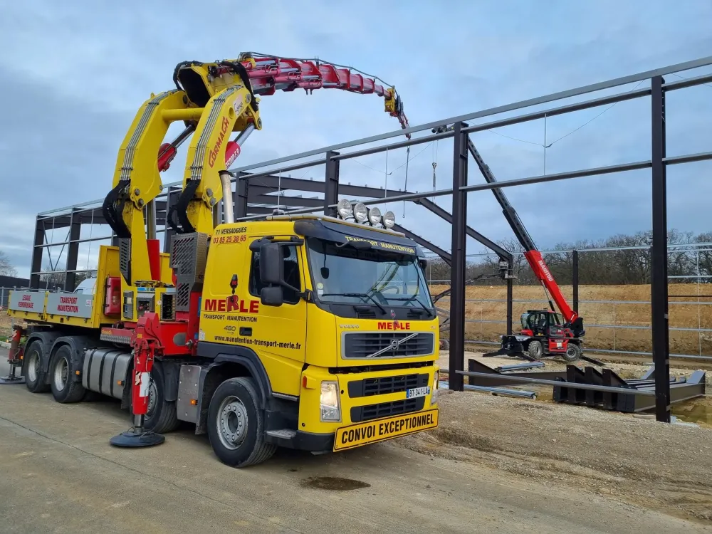 manutention avec grue