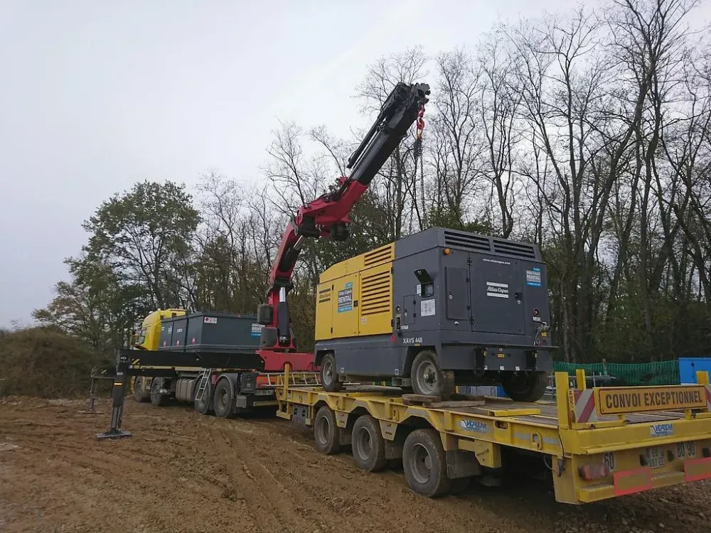 transport manutention transformateur à Versaugues